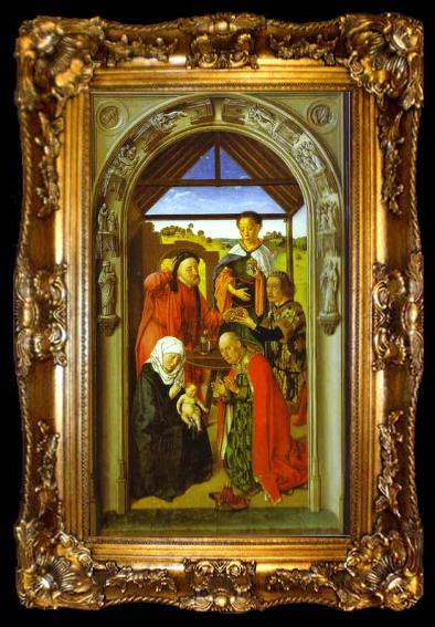 framed  Dieric Bouts The Adoration of Magi., ta009-2